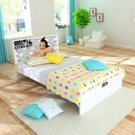 阿童木E0级实木颗粒板阿童木奔腾时代板式单床