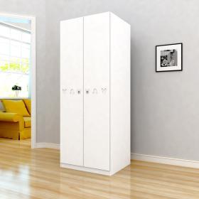迪士尼P2级中密度纤维板青春米奇0.8米彩色板式二门衣柜