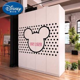 迪士尼E0级实木颗粒板米奇摩登时代1.5米四门衣柜(成人系列)