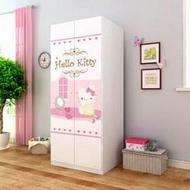 HelloKittyE0级实木颗粒板华尔兹的优雅二门衣柜(小套装)