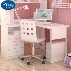 迪士尼E0级实木颗粒板公主系列1.2米转角书桌不含转椅和上架)