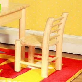 迪士尼进口芬兰松松木椅子系列0.48*0.29*0.33米实木圆脚椅