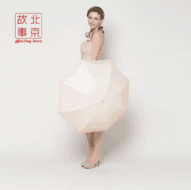 2014北京故事春夏新品雨傘二折圈動人生雙層刺繡傘