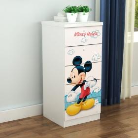 迪士尼 E0级实木颗粒板 米奇欢乐时光 0.4米/0.8米 五斗柜