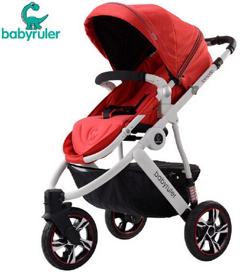Babyruler欧洲高景观婴儿推车可坐可躺折叠超轻便双向婴儿车童车