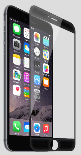 品胜  iPhone6 plus全屏弧边（0.33mm）防爆玻璃贴膜 5.5”【黑色】|iPhone 6 plus屏幕保护膜 手机贴膜