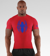 男子UnderArmour?英雄系列蝙蝠俠強力伸縮上衣