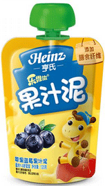 亨氏乐维滋果汁泥－苹果蓝莓120g