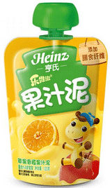 亨氏乐维滋果汁泥－苹果香橙120g