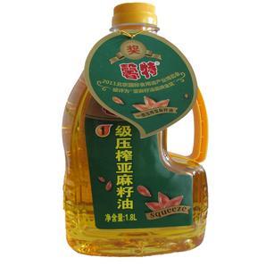 馨特一级亚麻籽油 1.8L