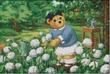 DMC十字绣正品专卖-套件-泰迪熊之曼妮的花园-DW766
