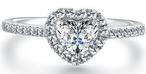 絕代芳華白18K金鉆石女戒結婚鉆戒