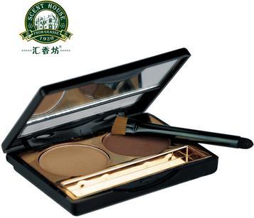 匯香坊彩妝巧克力立體塑顏雙色眉粉3g*2正品防水眉筆眉妝