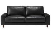 沙发本体皮面宽扶手2.5S羽毛袋簧宽190×长88.5×高79.5cm/黑色