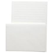 绵纸信纸信封组合 封筒洋2×6枚 便箋A5×12枚 / 白色