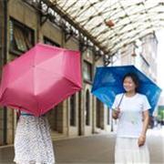 防紫外线折叠遮阳伞时尚款-红