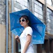 防紫外线折叠遮阳伞(时尚款-蓝)