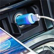 車載USB充電器1端口-藍