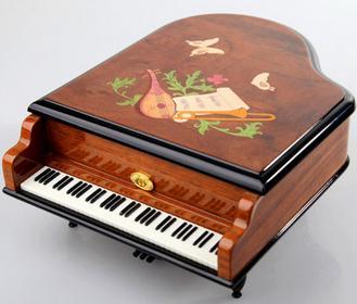 七十八音木制钢琴----韵升正品超大尺寸78音木制钢琴音乐盒