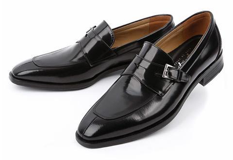 【黑色】【39-44】正统男士时尚皮鞋手工定制增高正装皮鞋高品质真皮