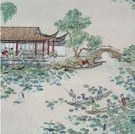 《曲院風(fēng)荷》西湖十景織錦畫